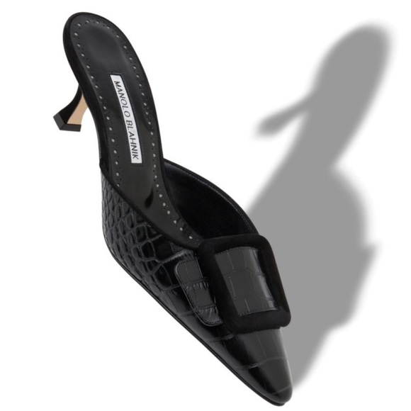 Manolo Blahnik Maysale 50mm mules - Brand New ** - Picture 2 of 12